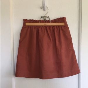 J. Crew rust colored skirt size 6